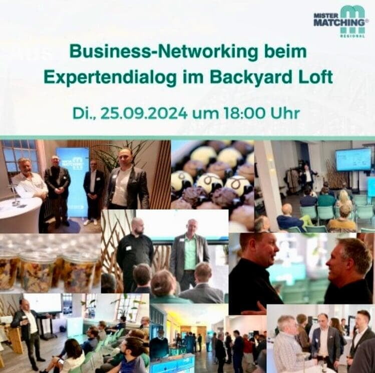 MISTER MATCHING Regional Business-Networking beim 2. Expertendialog im Backyard Loft Köln